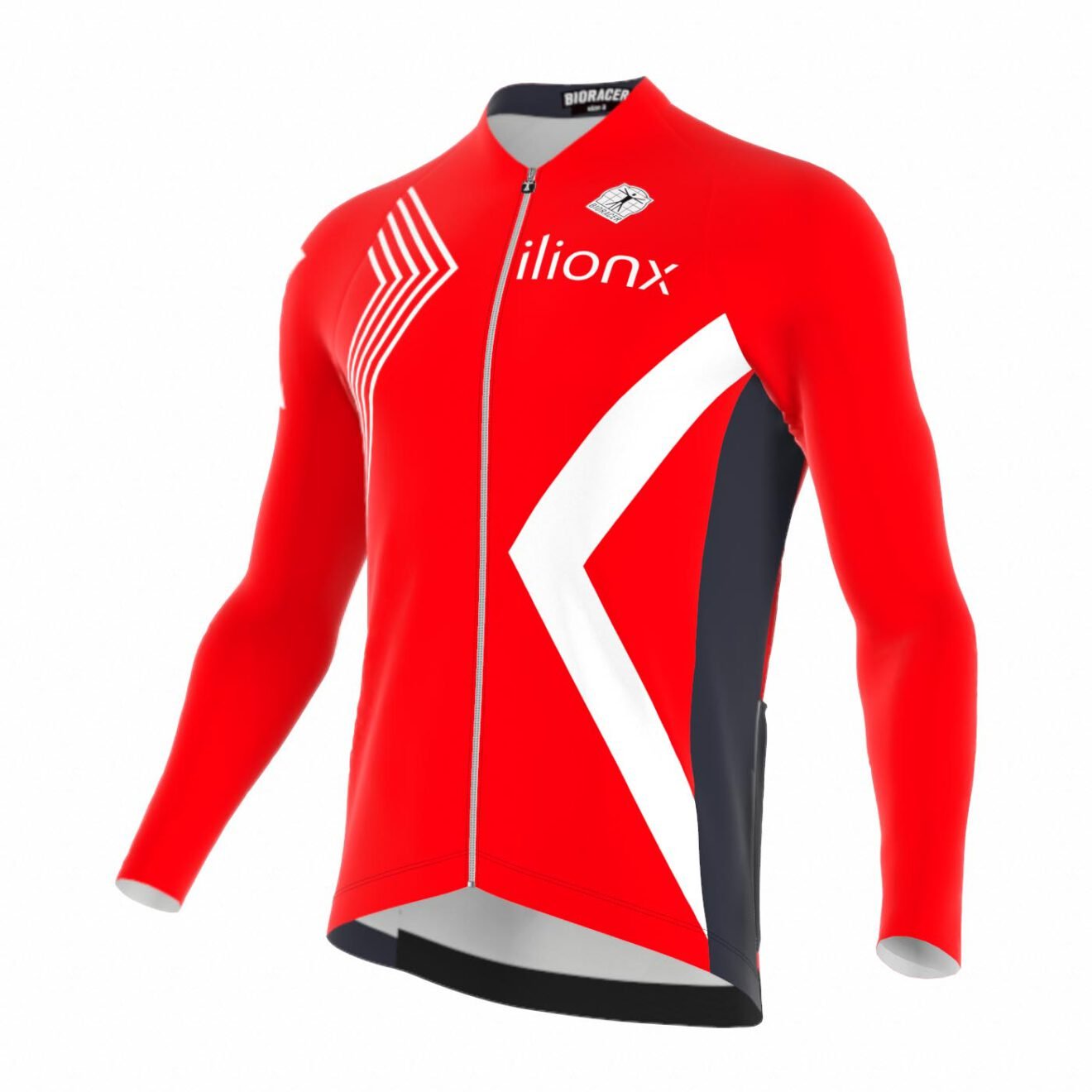 INBIKE Fietsshirt voor heren, zomer, korte mouwen, met 3 zakken, ademend, elastisch, UV-bescherming, sneldrogend JK282, blauw, M